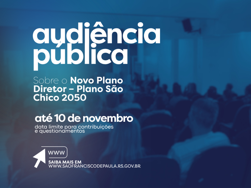 São Francisco de Paula realiza audiência pública sobre o novo Plano Diretor