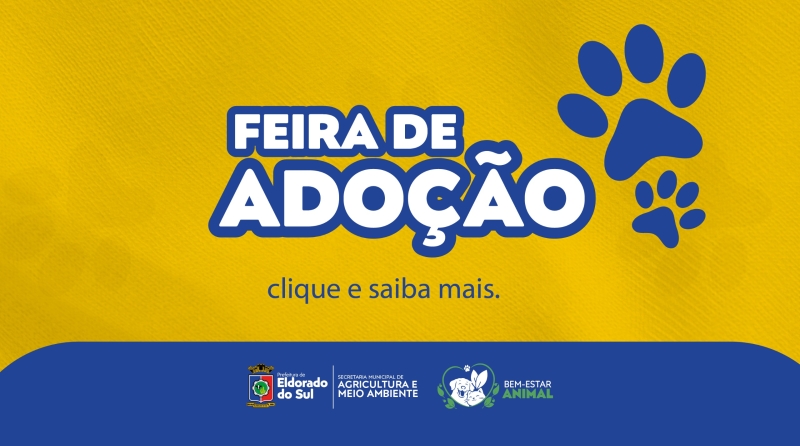 Feira de adoção será realizada em novembro em Eldorado do Sul