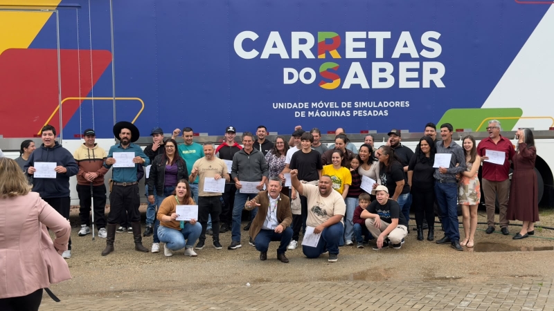 Formatura do curso de Simulador de Máquinas Pesadas reforça a qualificação profissional em Eldorado do Sul