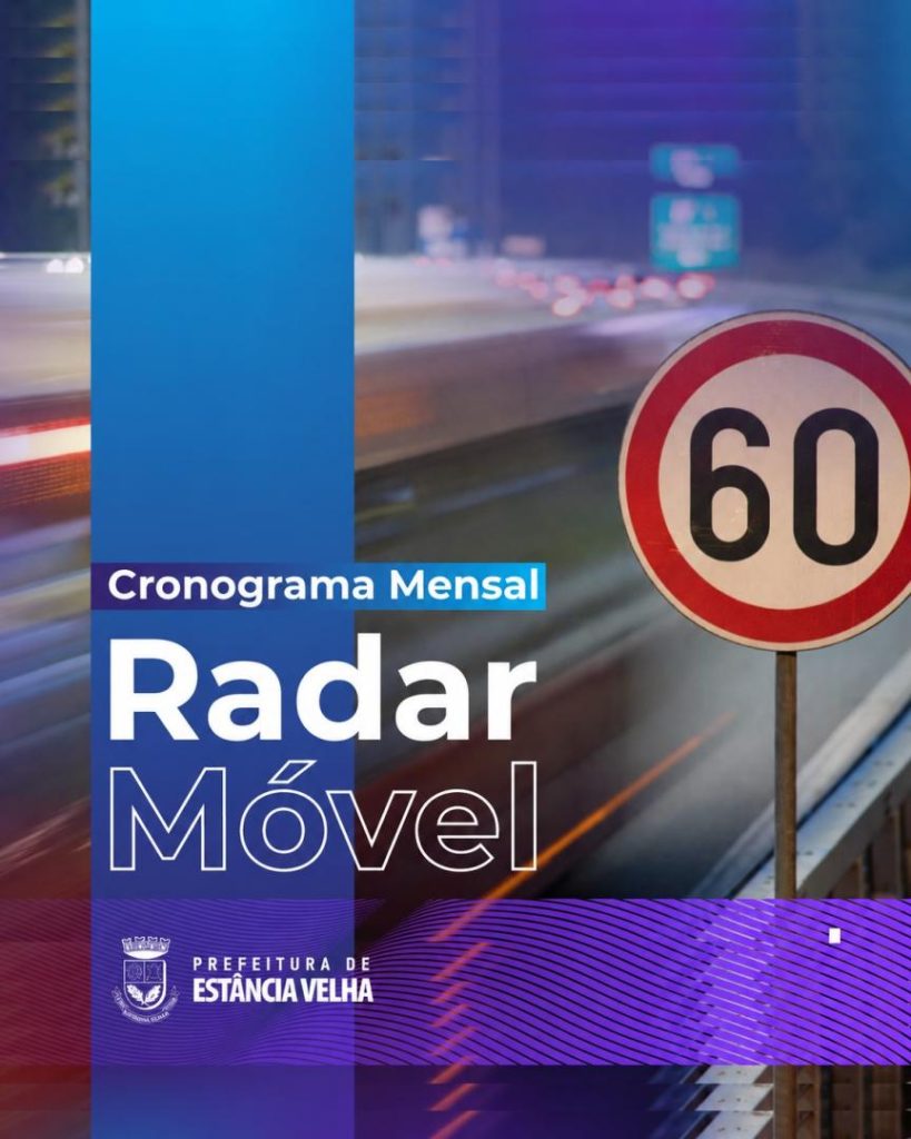 Guarda Municipal de Estância Velha divulga calendário do Radar Móvel de novembro