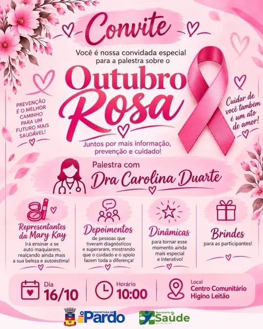 OUTUBRO ROSA: CUIDAR DE VOCÊ TAMBÉM É UM ATO DE AMOR!