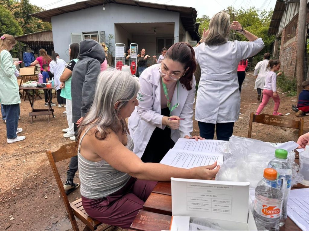 Prefeitura de Estância velha promove ação de saúde e atividades para crianças na Vila Alta Tensão